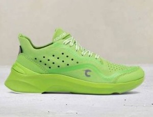 lot 9991 image: Courser Uno Womens Acid Green Running Shoe, Size 10  Retail $595