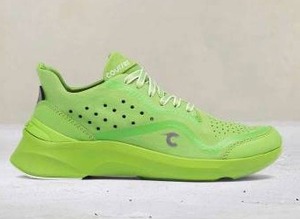 lot 10026 image: Courser Uno Womens Acid Green Running Shoe, Size 10  Retail $595