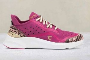 lot 10028 image: Courser Uno Womens Pink Luxe Athletic Sneaker. Size 7  Retail $595