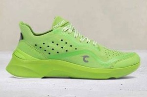 lot 10030 image: Courser Uno Womens Acid Green Running Shoe, Size 9.5  Retail $595