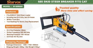 lot 16043 image: Starvox 680 Skid Steer Breaker Hammer  SV-BR680