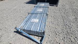 lot 16119 image: Starvox 10FT Long Corrugated Steel Panel  Qty 150  S3048Y  Silver