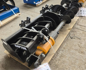 lot 7004 image: Unused Captok Mini Excavator Hydraulic 8-Piece Attachment Set