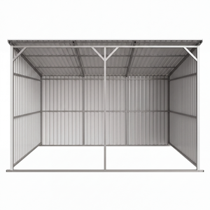 lot 320 image: SDLANCH 12 FT x 20 FT Galvanized Metal Livestock Shed  SDLGM1220F