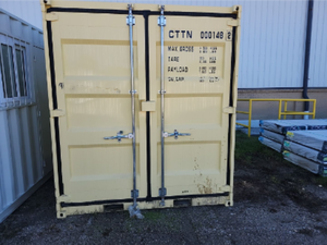 lot 7202 image: One Way Use 10FT Shipping Container  CTTN0001482  Broken Window See Photos
