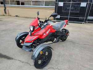 lot 53 image: Vittacci Spider KD-X200 Three-wheel Trike Red   LB2JRZLG0RX000246&nbsp