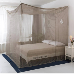 lot 1071 image: EMF Protection Canopy, Silver Coated Mesh, King Size 100% silver coated fiber, sewn silver thread edges, grounding snap, free grounding wire, hand wash cold $980 - Retail $980