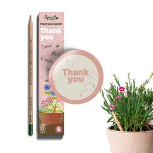 lot 1150 image: SproutWorld Plantable Pencils Thank You Edition, 5 Pack Plantable Gift - Retail $13
