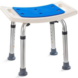lot 1158 image: Dr Kays Shower Chair for Inside Shower Bench for Bathtub 350lb Support - Retail $33
