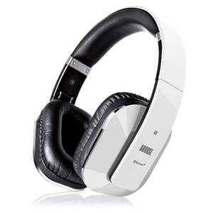 lot 1162 image: Over Ear Wireless Bluetooth Headphones with Mic - August EP650 - Custom App for Easy EQ Sound Control, aptX Low Latency, NFC, Rich Bass Clear Sound, 30 days Stand By High-Performance Comfort White - Retail $75