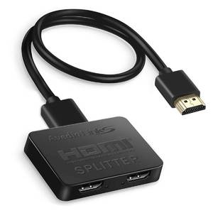 lot 1169 image: avedio links HDMI Splitter 1 in 2 Out with 4 Ft Hdmi Cable, Mirror Only - Retail $16