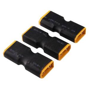lot 1183 image: Wouputy 3PCS XT90 Male to Male Connector, No Wire XT90E-F Adapter for RC FPV Car, Plane, RC Aerial Devices - Retail $6
