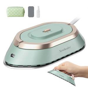lot 1189 image: Newbealer Travel Iron Set, 100-240V Mini Dry Iron for Clothes (No Steam) - Retail $30