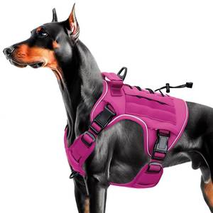 lot 1205 image: Bruvoalon Heavy-Duty Tactical Dog Harness for Large Dogs, No Pull Adjustable Reflective K9 Vest with Molle System, 12 Colors & 4 Sizes, Military-Grade Control for Training, Outdoor & 10 Breeds - Retail $19