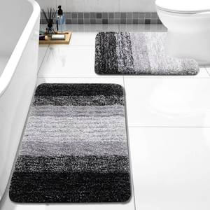 lot 1207 image: Arotive Microfiber U-Shaped Bathroom Rugs Sets 2 Piece, 24x1624x20 - Retail $25