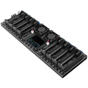 lot 1209 image: Type-C 18650 Lithium Battery Capacity Tester 8 Channel MAh MWh Digital Battery Power Detector Module Internal Resistance Tester Support Automatic Charge Discharge - Retail $38