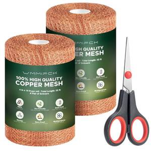 lot 1216 image: 3rd Gen Copper Mesh Rodent Control, 100% Pure Copper Wool for Mice & Slugs - Retail $9