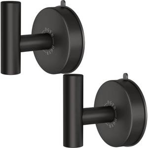 lot 1218 image: SILVER, NOT BLACK DGYB Large Suction Cup Hooks for Shower Set of 2 Black Towel Hooks for Bathrooms Stainless Steel Suction Hooks for Inside Shower 15 Lb Removable Wall Hook for Hanging Heavy Duty - Retail $16