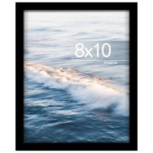 lot 1269 image: Fisnish 8x10 Picture Frame, for Tabletop Display and Wall Mounting, Black - Retail $9