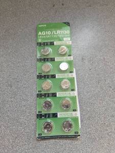 lot 1270 image: Cotchear 10pcs 1.5V AG10 Alkaline Battery 189 389 AG10 LR1130 LR54 V10GA Battery Alkaline Button Coin Cell Batteries - Retail $4