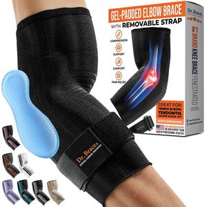 lot 1297 image: DR. BRACE� Elite Elbow Brace, Breathable Elbow Compression Sleeve - Retail $20