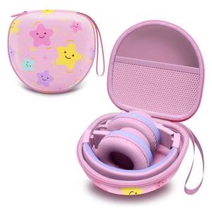 lot 1333 image: Kids Headphones Case for Folding Headphone, Star Pink(Case Only) - Retail $18