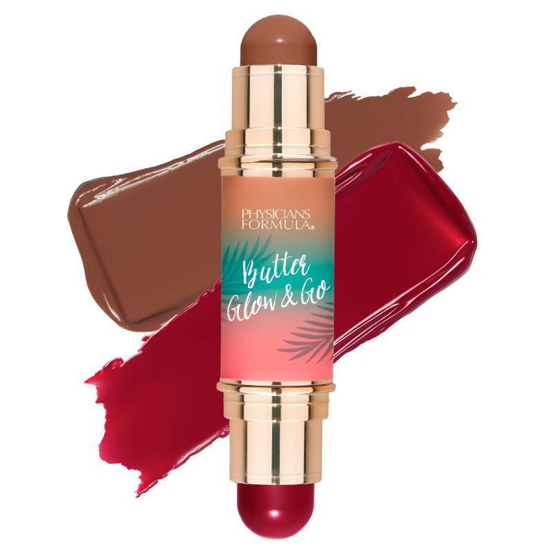 lot 73819 image: Physicians Formula Butter Glow & Go Multiuse Stick - Ultra-Creamy Formula with Murumuru Butter, Radiant Finish, Cruelty-Free - Beach Bum Plum - Retail $14