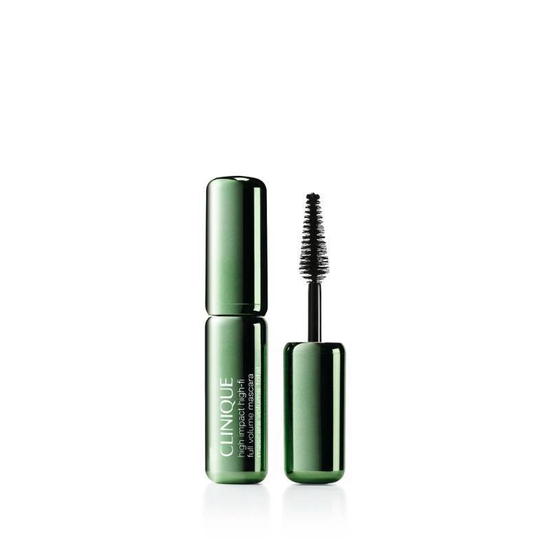 lot 64582 image: Clinique High Impact High-Fi Full Volume Mascara  Volume, Length, Non-Clumping, Smudge-Proof  Safe For Sensitive Eyes, Mini Travel Size, Black, 0.17 Fl Oz - Retail $16