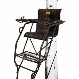lot 29594 image: Hawk Portable Big Denali with Hunting Tree Stands MeshComfort Seat Hunting Tree Stands  Steel. VISIBLE USE. - Retail $260