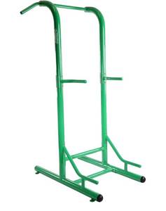 lot 29595 image: Stamina Pull Up Bar Tower & Dip Station, Free Standing Outdoor Home Gym Equipment - Adjustable and Portable Workout Stand  - Retail $349