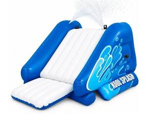 lot 29597 image: INTEX Kool Splash Inflatable Water Slide for Swimming Pool Fun - Retail $110