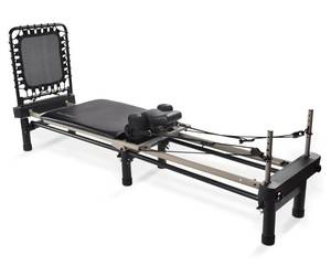lot 29610 image: AeroPilates Pilates Reformer Machine, Gym Equipment for Resistance Workout, Strength & Fitness Training - Foldable & Compact, Visible Use - Retail $600