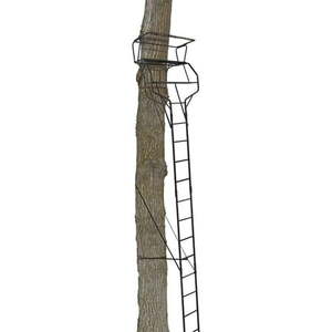 lot 29613 image: Big Game Treestands Guardian XLT Ladder Stand  18 ft  500 lb  2 Person - Retail $200