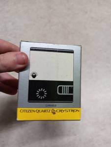 lot 1487 image: Citizen Quartz Crystron QPB653 Electronic Alarm Clock with Lamp