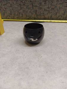 lot 1503 image: Hostey 3 inch Halloween Votive Candle Holder Black
