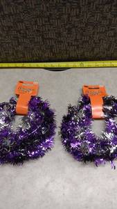 lot 1514 image: Hobby Lobby PurpleSilver Spider Web Garland Mix 25 ft 5504709