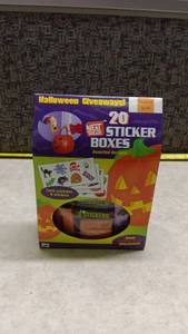 lot 1515 image: Mello Smello Boxe Assorted Halloween Sticker Giveaways With 20 Packs Per Box