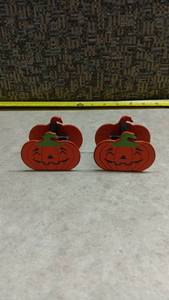 lot 1531 image: Halloween Pumpkin Decorative Clips 2 Pack