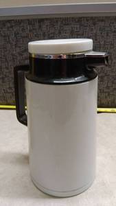 lot 1574 image: A.K. DAS Thermal Carafe with White Lid and Black Handle