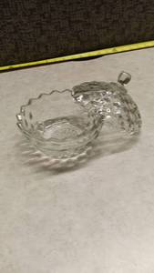 lot 1576 image: Glass Covered bowl with lid