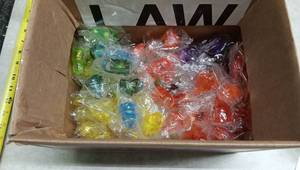 lot 1466 image: Bulk Lot Push Light-Up Ring Toys (40)
