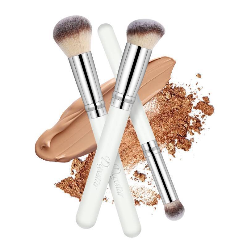 lot 127 image: Makeup Brushes Set 3PCS, Foundation Brushes for Liquid Make up, Professional Kabuki Foundation Concealer Blush Bronzer Brushes for Blending Liquid Cream Flawless Powder Retail $19.99