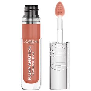 lot 103 image: L Oreal Paris Plump Ambition Hyaluron Lip Oil 24HR Care  Hyaluronic Acid  Latte Glac�  0.16 fl oz - Retail $16