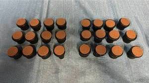 lot 2068 image: Lot of 24 Black Rubber 1.5Chair Leg Cap.