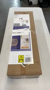 lot 3012 image: Dorm 5 Shelf Bookcase White - Room Essentials Modern Style, Wood Composite, Open Shelving, Tall