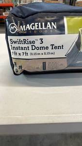 lot 3026 image: Magellan SwiftRise 3 Instant Dome Tent 7ft x 7ft