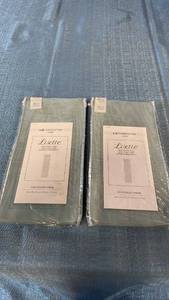 lot 3035 image: Liz Claiborne Lisette Rod-Pocket Panel 60 x 45 in Aqua Dust Set of 2