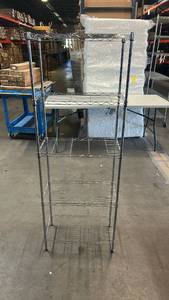 lot 8005 image: Wire Shelving Unit 5-Tier Metal Storage Rack