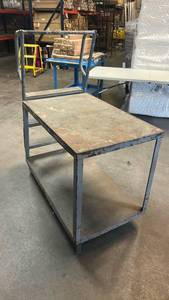 lot 8009 image: Industrial Work Cart 2-Tier Platform with Handle