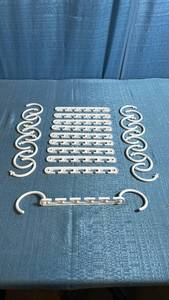 lot 8060 image: 10 Pack of Space Saver Hangers in White